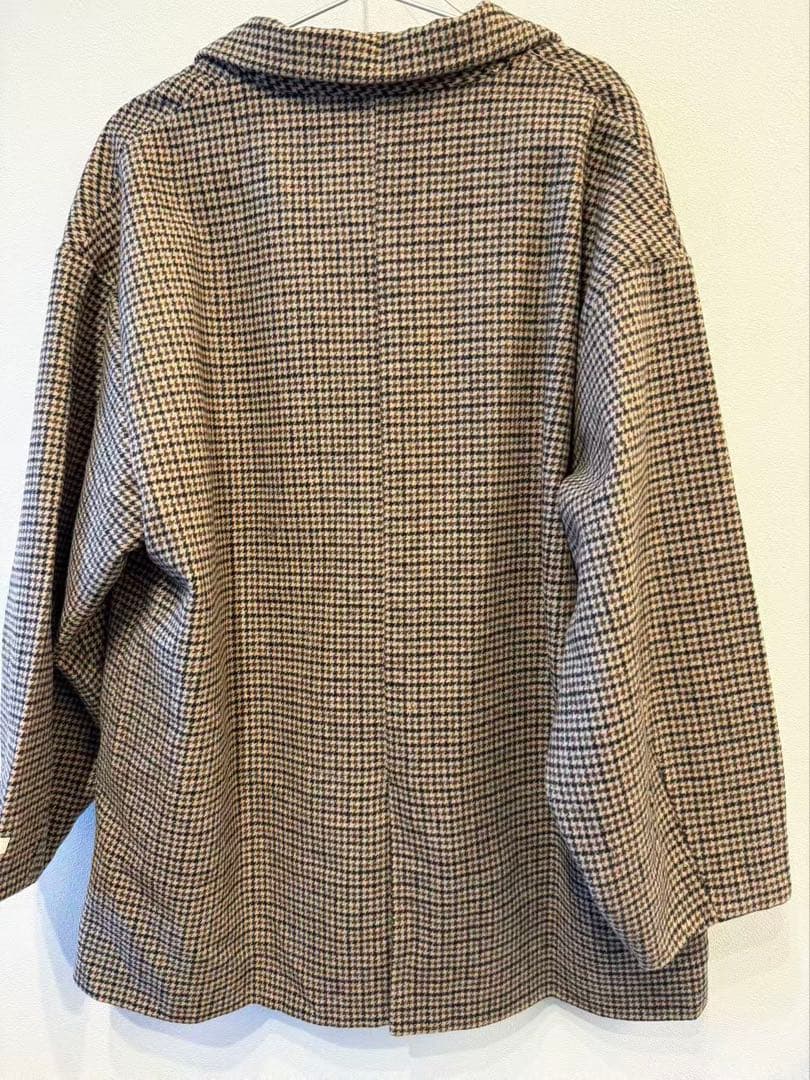 ジャケット・アウター eaphi WOOL LIKE CHECK JACKET