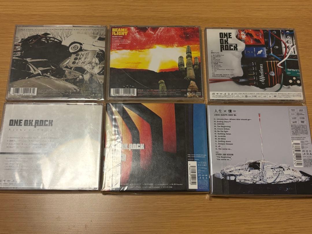 ONE OK ROCK アルバム 6枚セット 初回盤 CD+DVD おまけ付