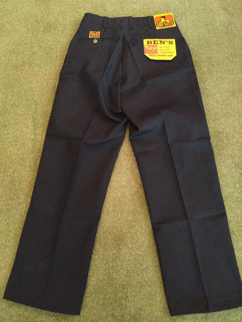 70s デッド BEN DAVIS フリスコパンツ 黄タグ ネイビー 30