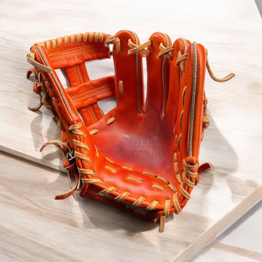 DEAD STOCK 硬式グローブ オレンジ　ジュテルレザー皮革ステア