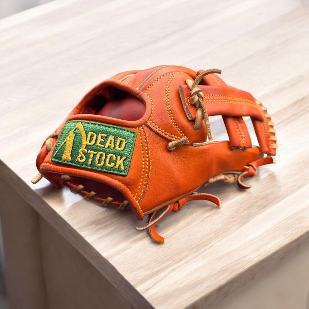 DEAD STOCK 硬式グローブ オレンジ　ジュテルレザー皮革ステア