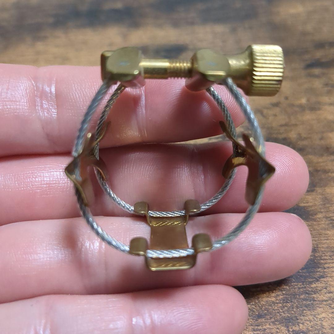 K plume テナーサックス　ラバー用リガチャー　ブラス