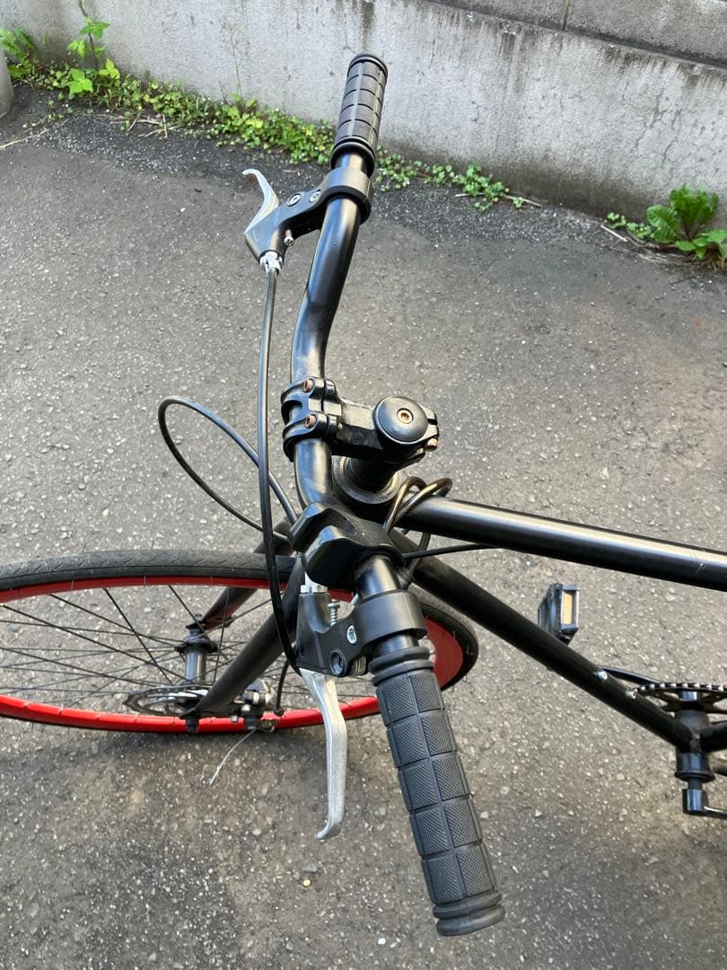 カ*す様 クロスバイク ブラック/レッド