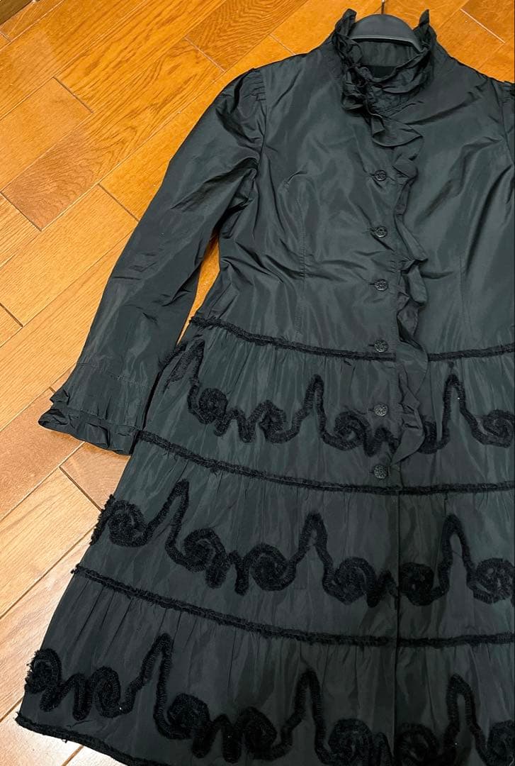 ❤️Import Roosa alba プリーツ ロングコート ブラック46