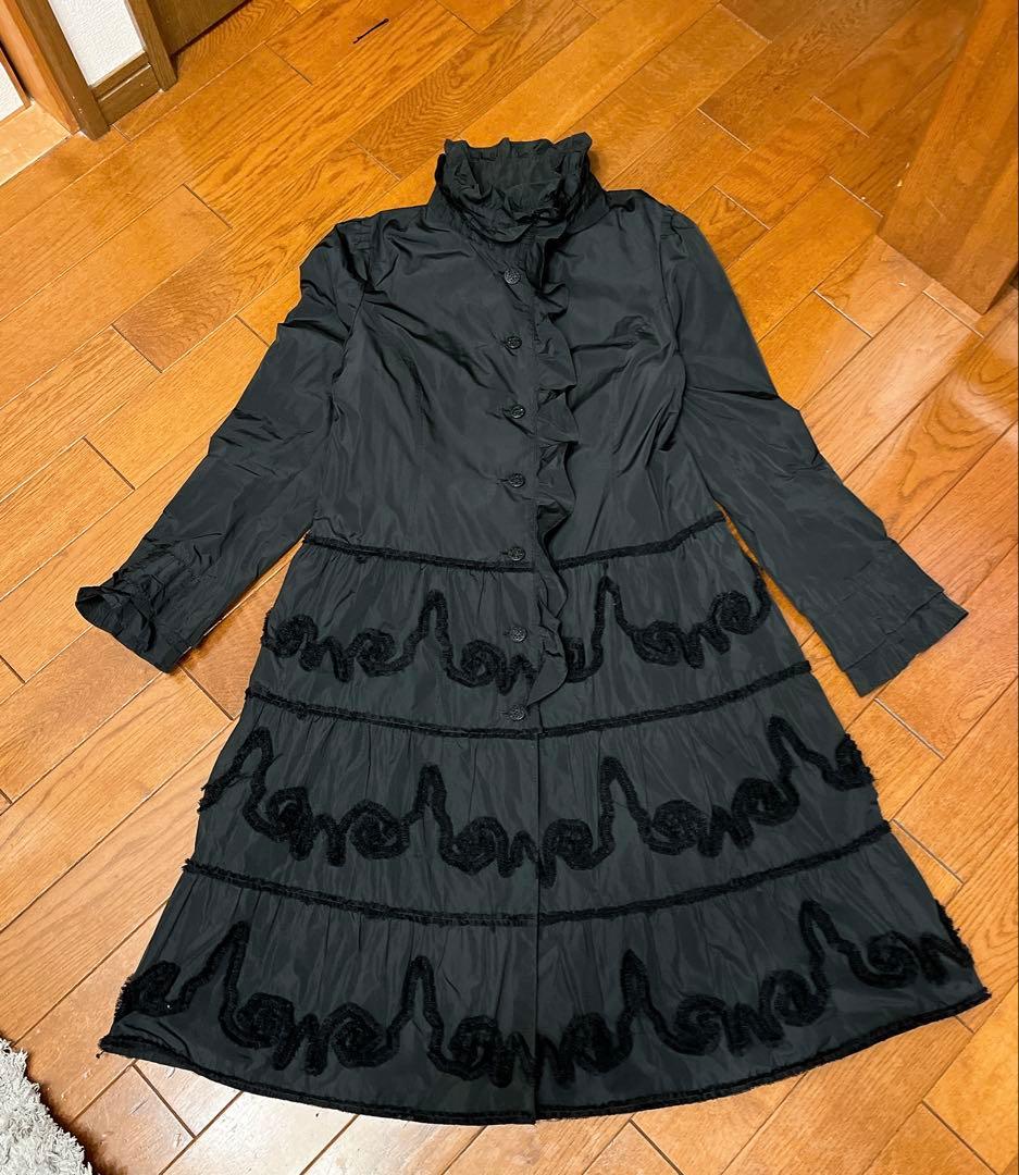 ❤️Import Roosa alba プリーツ ロングコート ブラック46