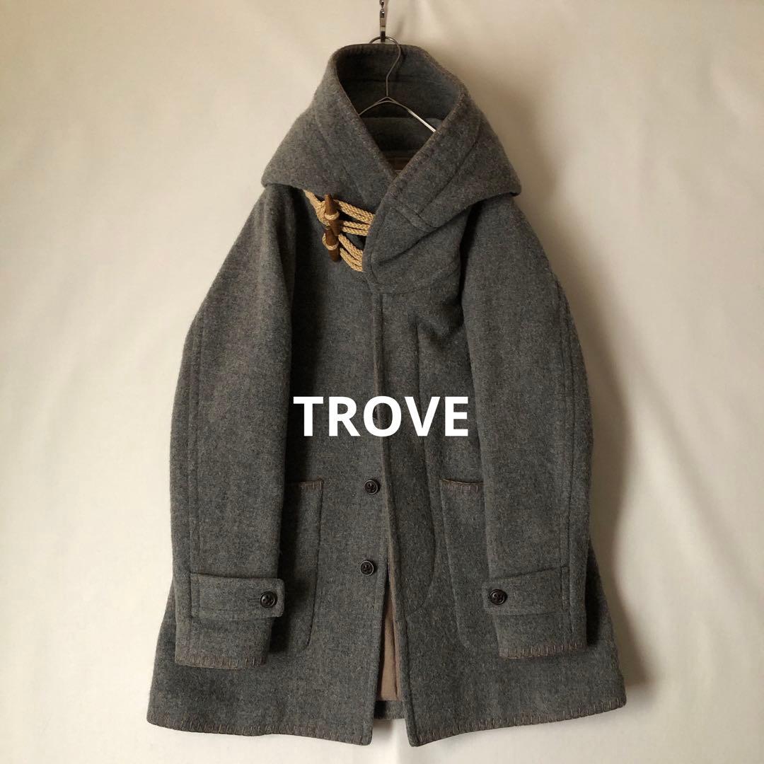 【冬物】TROVE トローヴ グレー ウール コート ダッフルコート 40