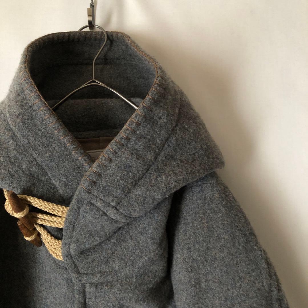 【冬物】TROVE トローヴ グレー ウール コート ダッフルコート 40
