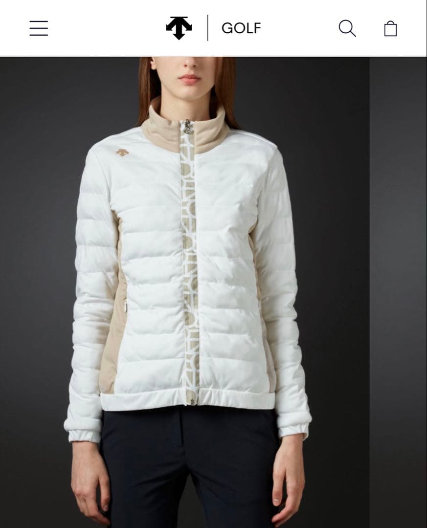 デサント　ゴルフ　ダウン　美品　S