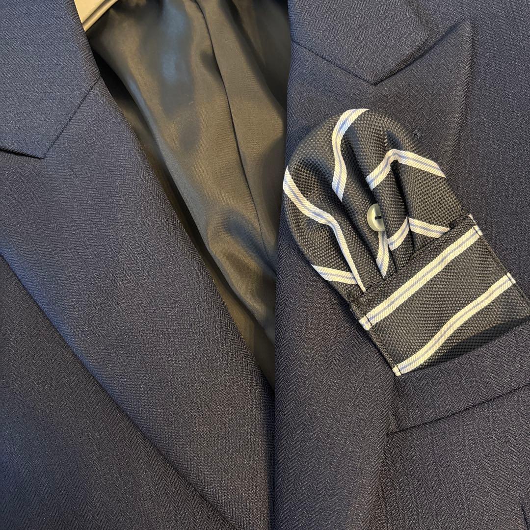 美品ネイビースーツ 150 5点セット