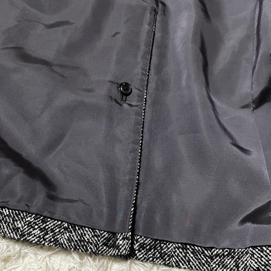 【美品】DAKS ダックス チェスターコート アルパカ ヘリンボーン L相当