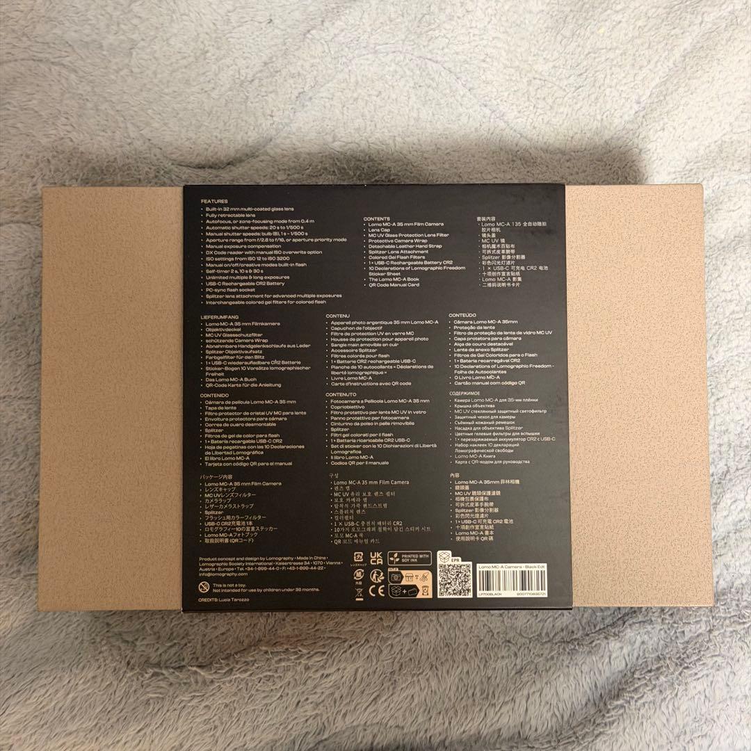 Lomo MC-A 35 mm FilmCamera Black 【中古極美品】