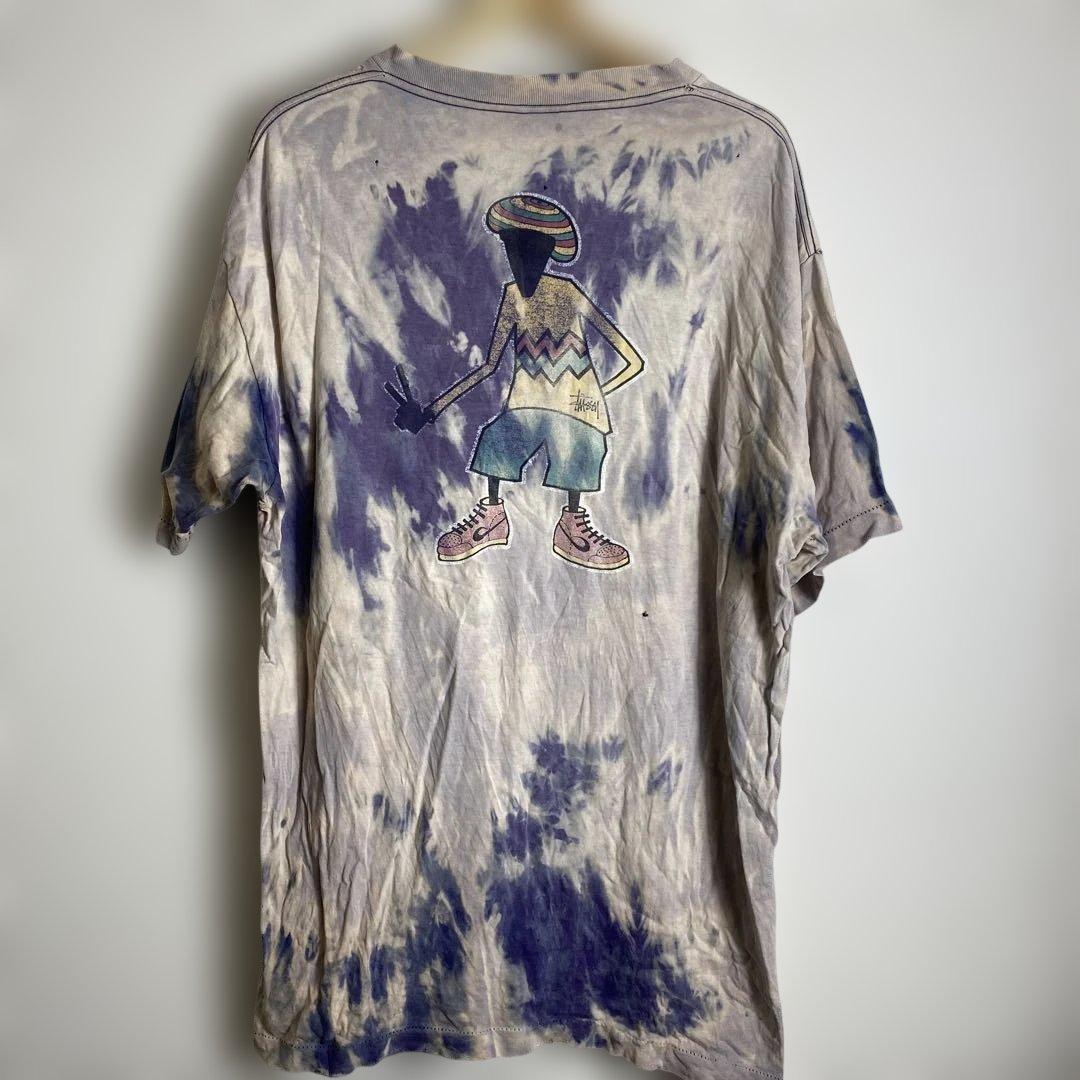 old stussy ラスタマン 黒タグ USA製　XL