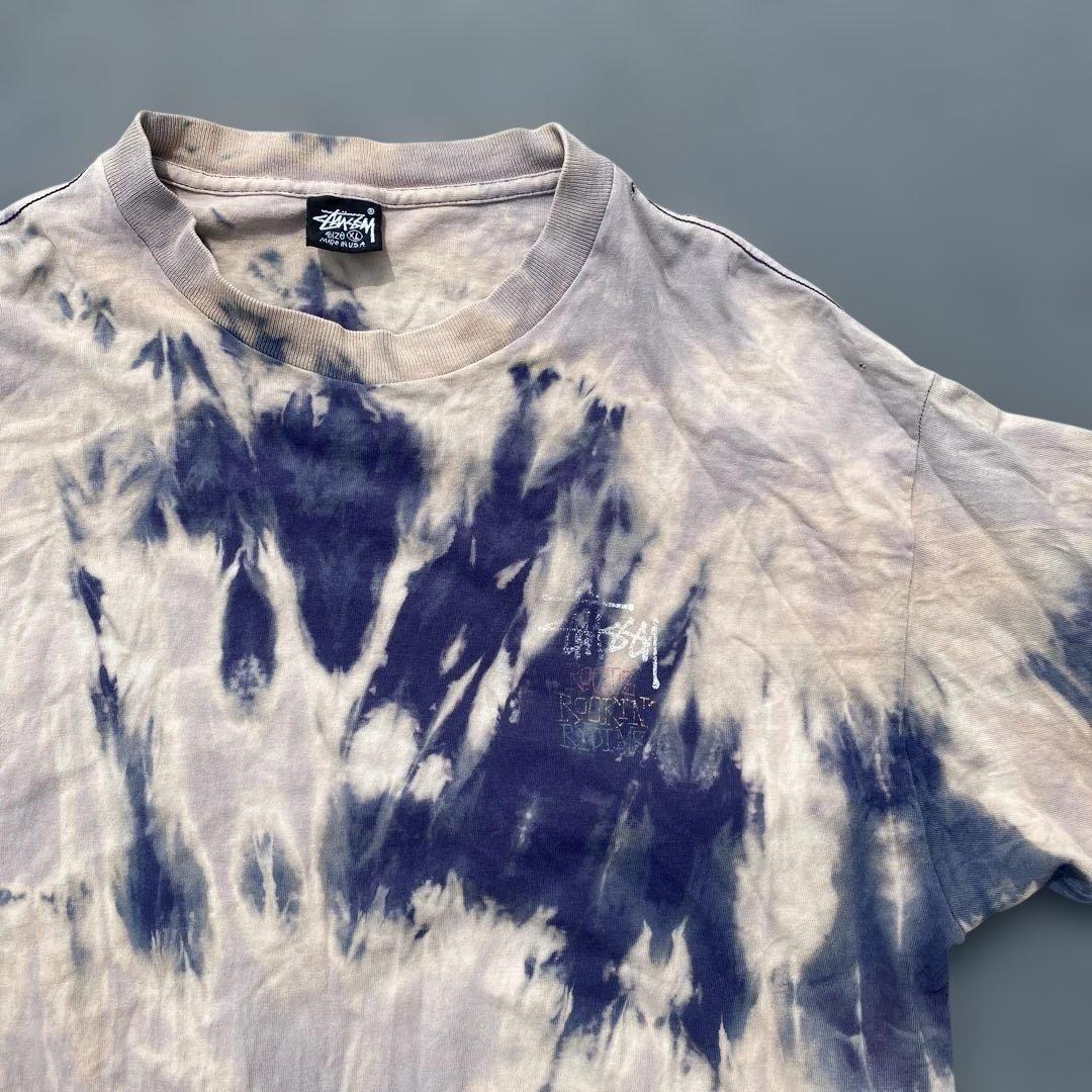 old stussy ラスタマン 黒タグ USA製　XL