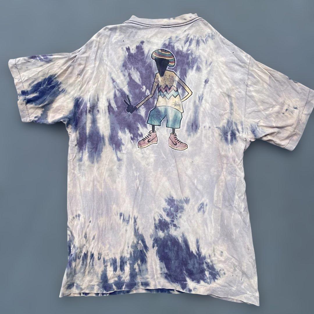 old stussy ラスタマン 黒タグ USA製　XL