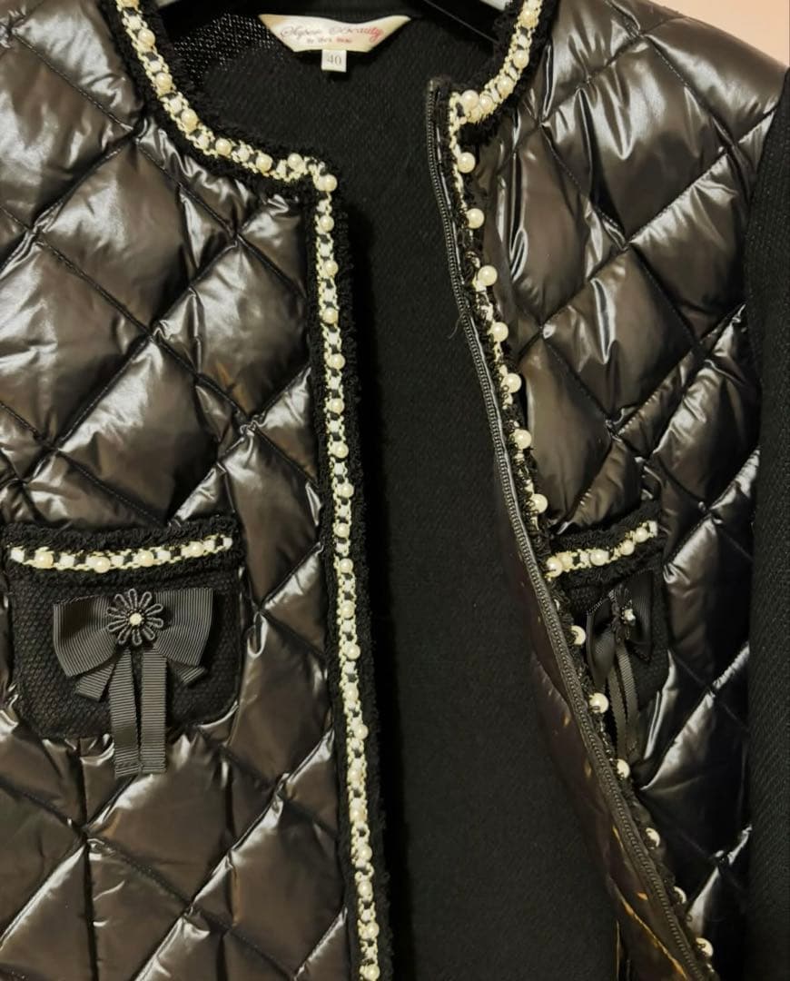 銀座マギー　エレガントなキルティングダウンニット