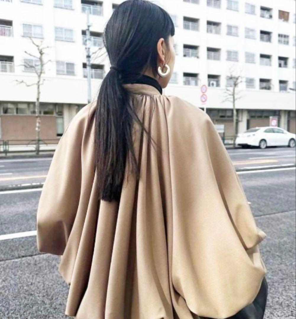 Ameri VINTAGE/ベージュ バルーンスリーブジャケット