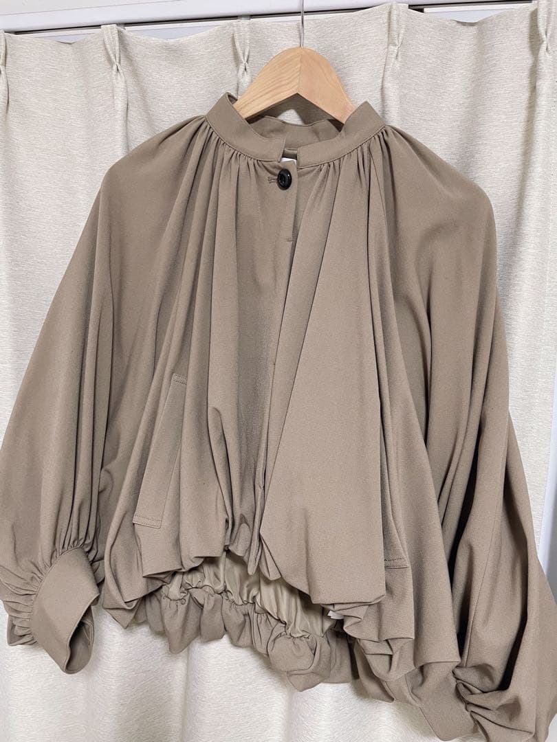 Ameri VINTAGE/ベージュ バルーンスリーブジャケット