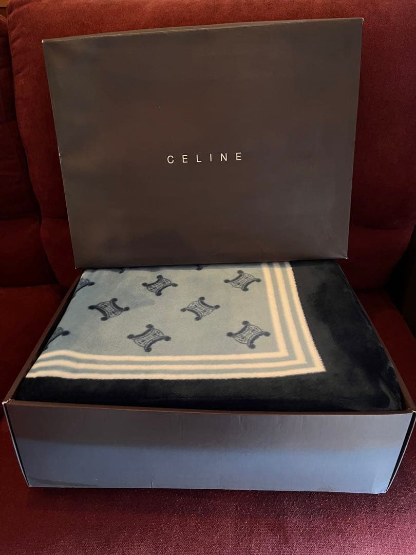 【最終】CELINEアクリルニューマイヤ毛布　セリーヌ　毛布　冬