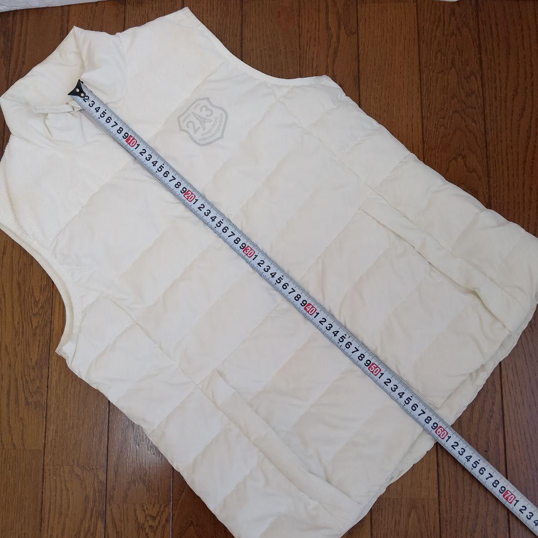 23区GOLF ゴルフウェア ダウンベスト　レディースサイズ M　白