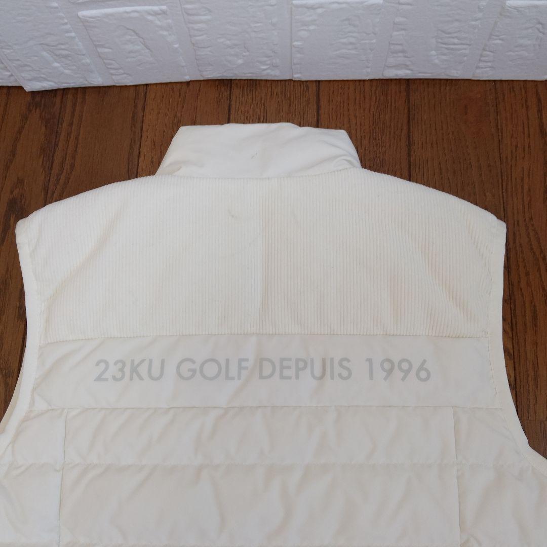 23区GOLF ゴルフウェア ダウンベスト　レディースサイズ M　白