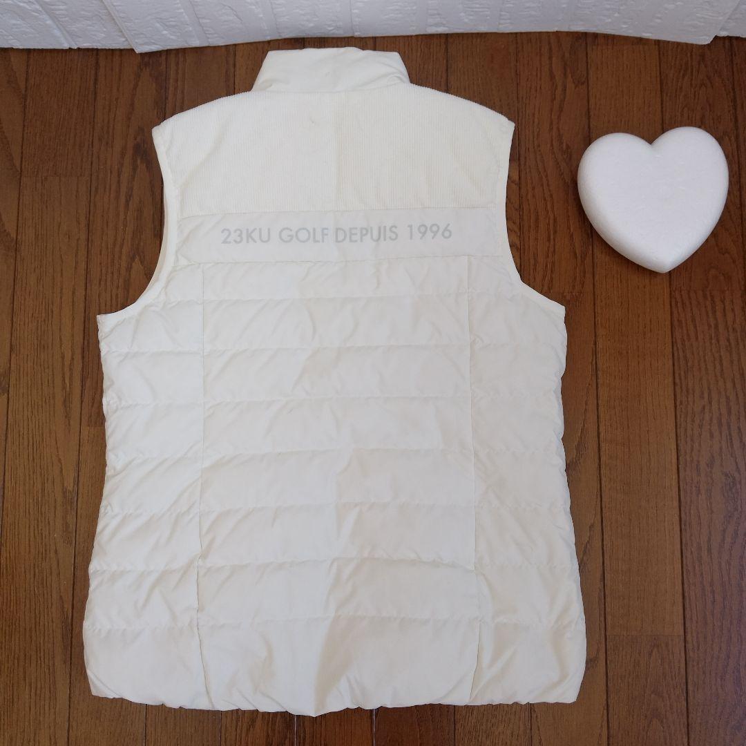 23区GOLF ゴルフウェア ダウンベスト　レディースサイズ M　白