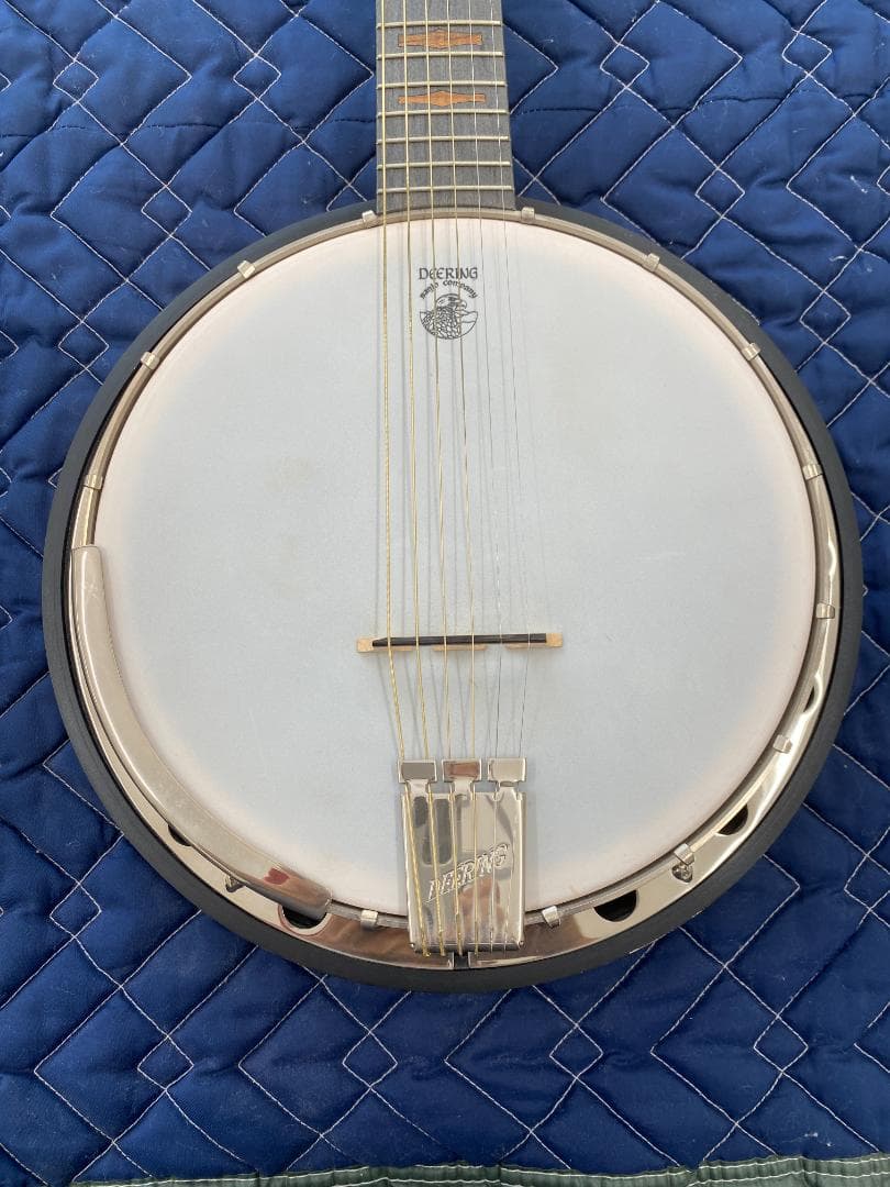 【値下げ】DEERING 6弦ギターバンジョー（ストラップ、チューナー、弦付）