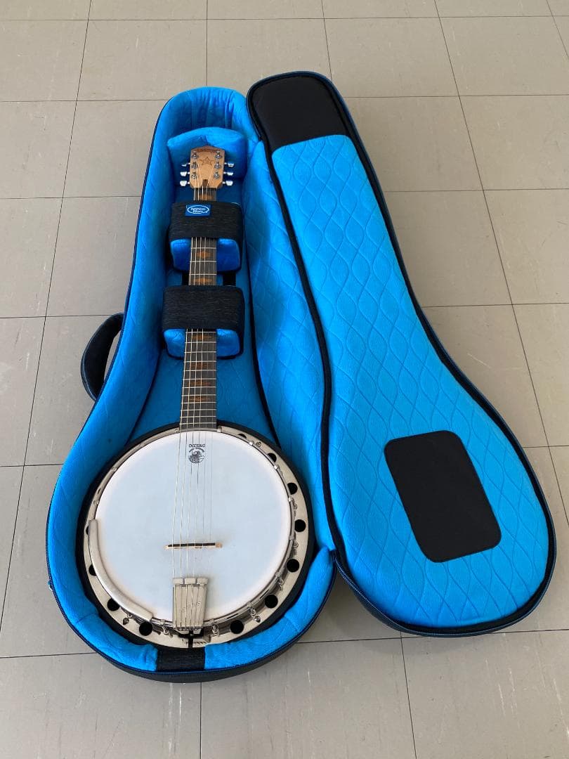 【値下げ】DEERING 6弦ギターバンジョー（ストラップ、チューナー、弦付）
