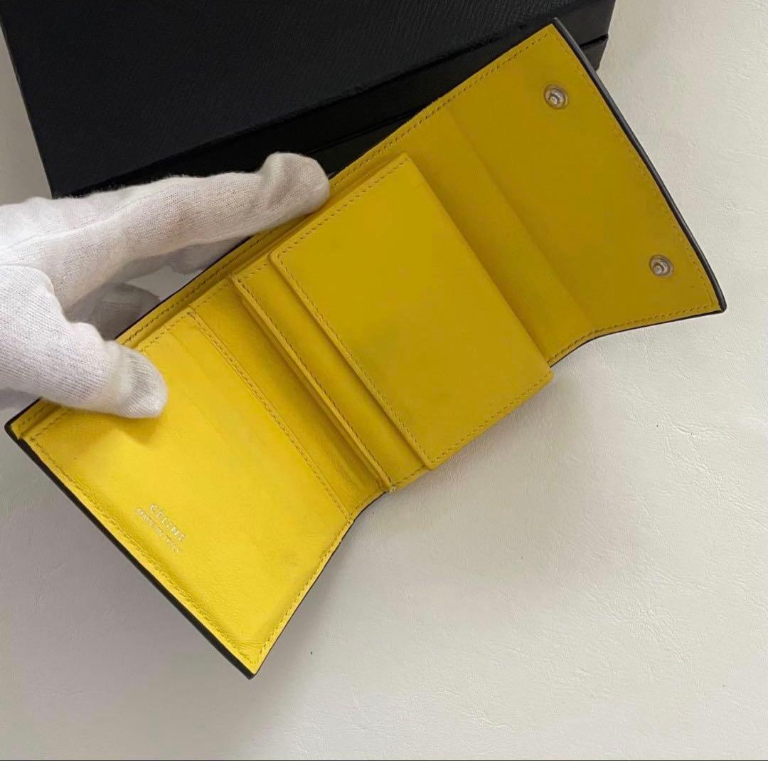 最終値下げ CELINE セリーヌ 三つ折り財布 バイカラー マルチファクション