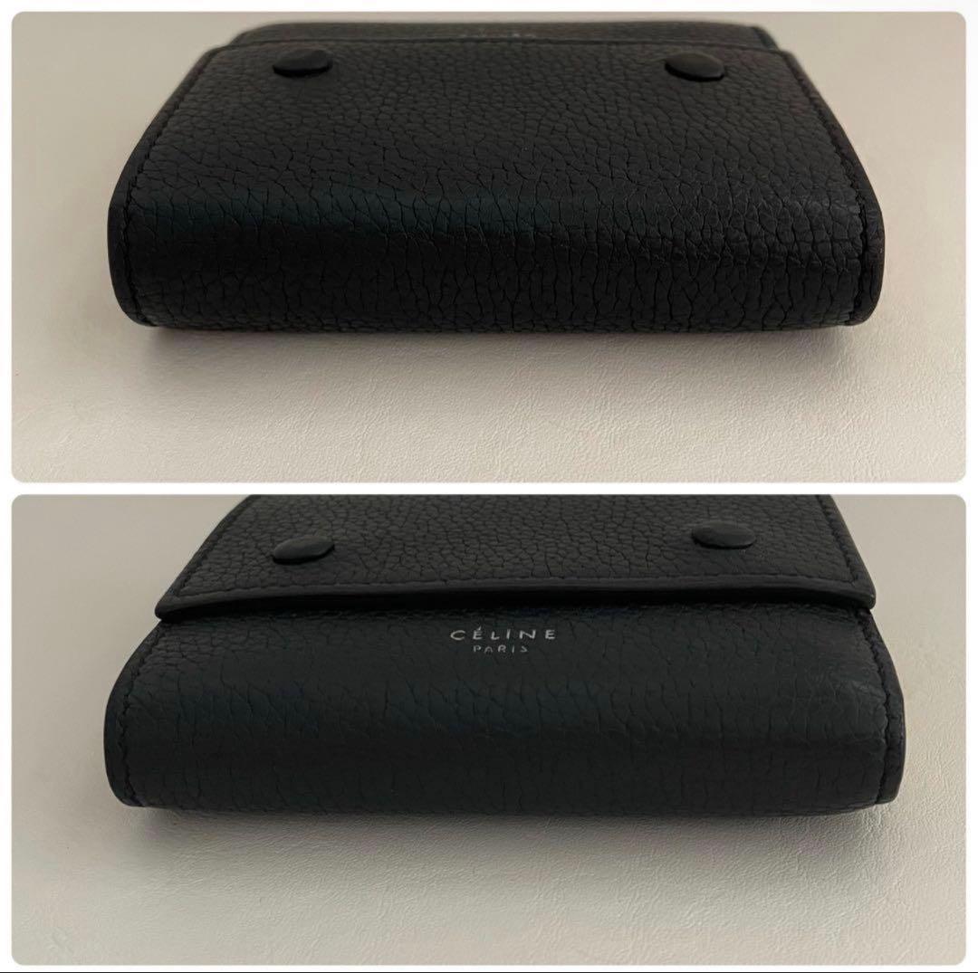 最終値下げ CELINE セリーヌ 三つ折り財布 バイカラー マルチファクション