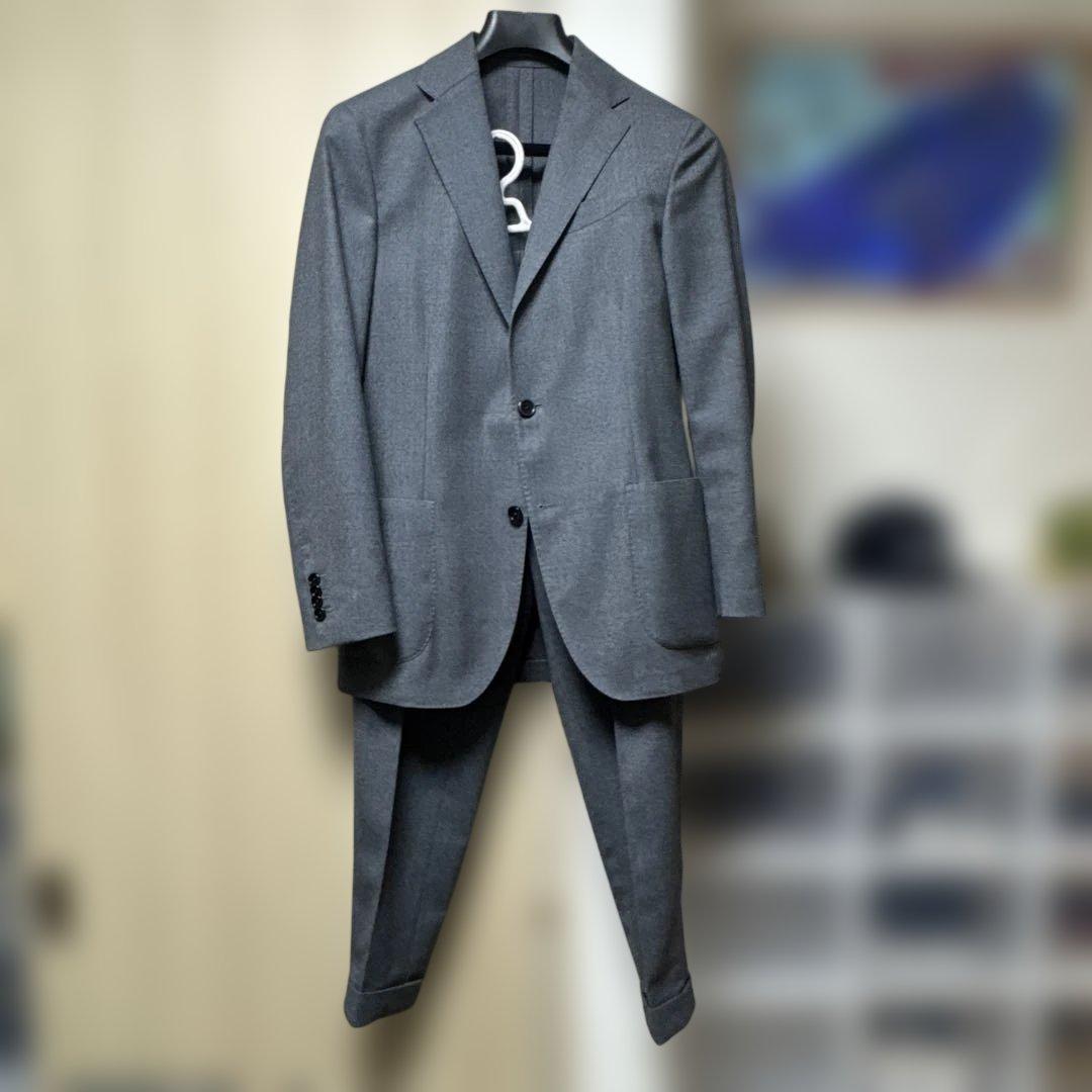 ラルディーニ 46 セットアップ スーツ 現行タグ 新ロゴ タグ グレー