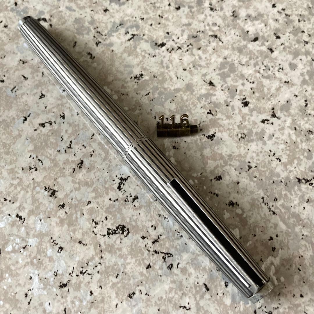 #116 オーバーホール済み 万年筆 プラチナ　PLATINUM ロング18k