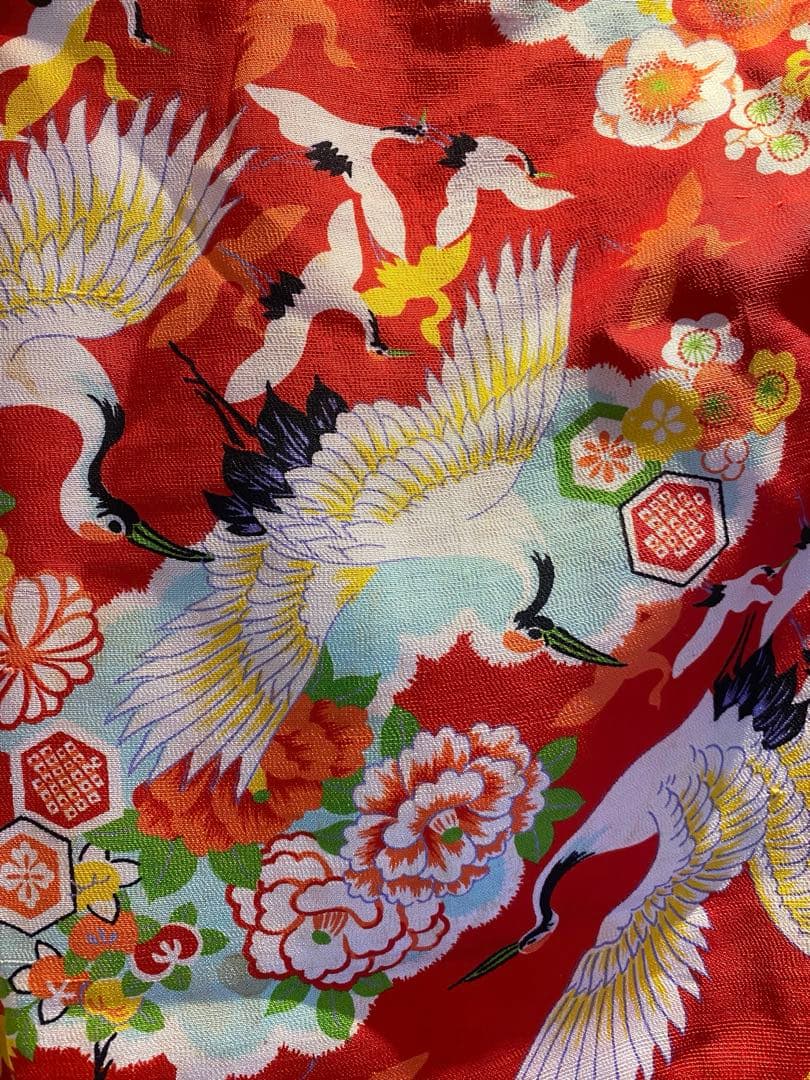 そる　大正ロマンアンティーク着物　正絹　三歳〜五歳向け　お襦袢付き