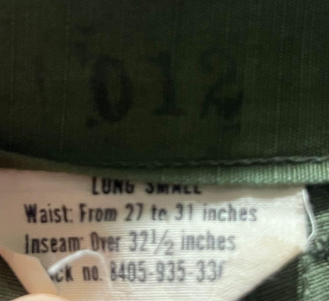 パンツ 1960's US ARMY JUNGLE FATIGUE PANTS 4TH