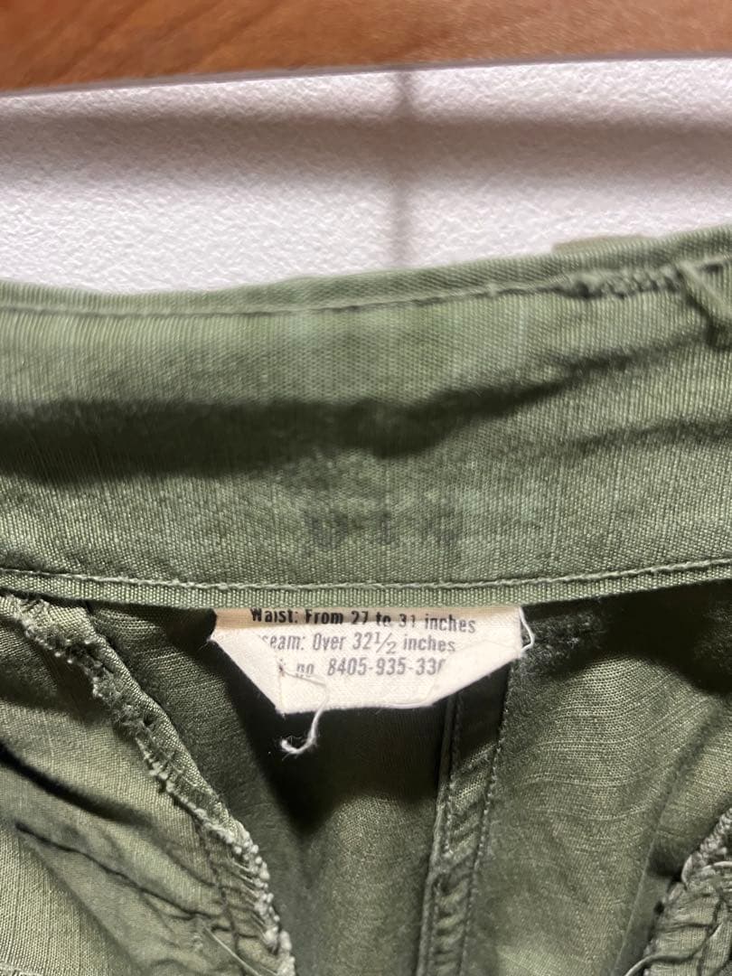 パンツ 1960's US ARMY JUNGLE FATIGUE PANTS 4TH