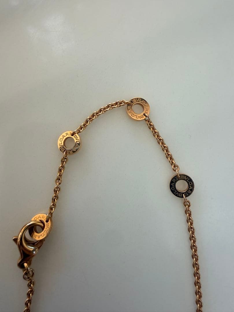 ブルガリ　ピンクゴールド　セラミックネックレス