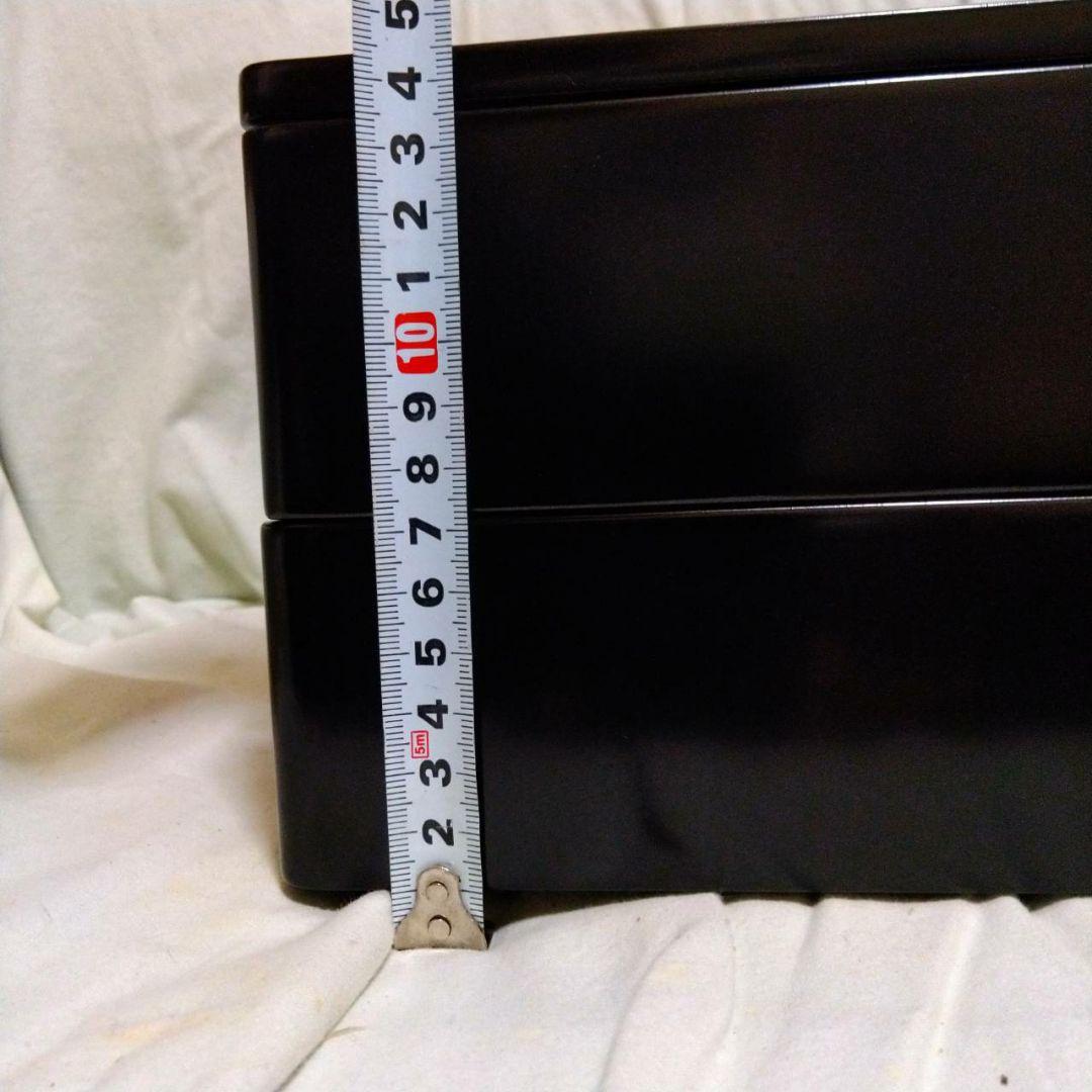 木製漆塗り　二段　重箱　輪島塗