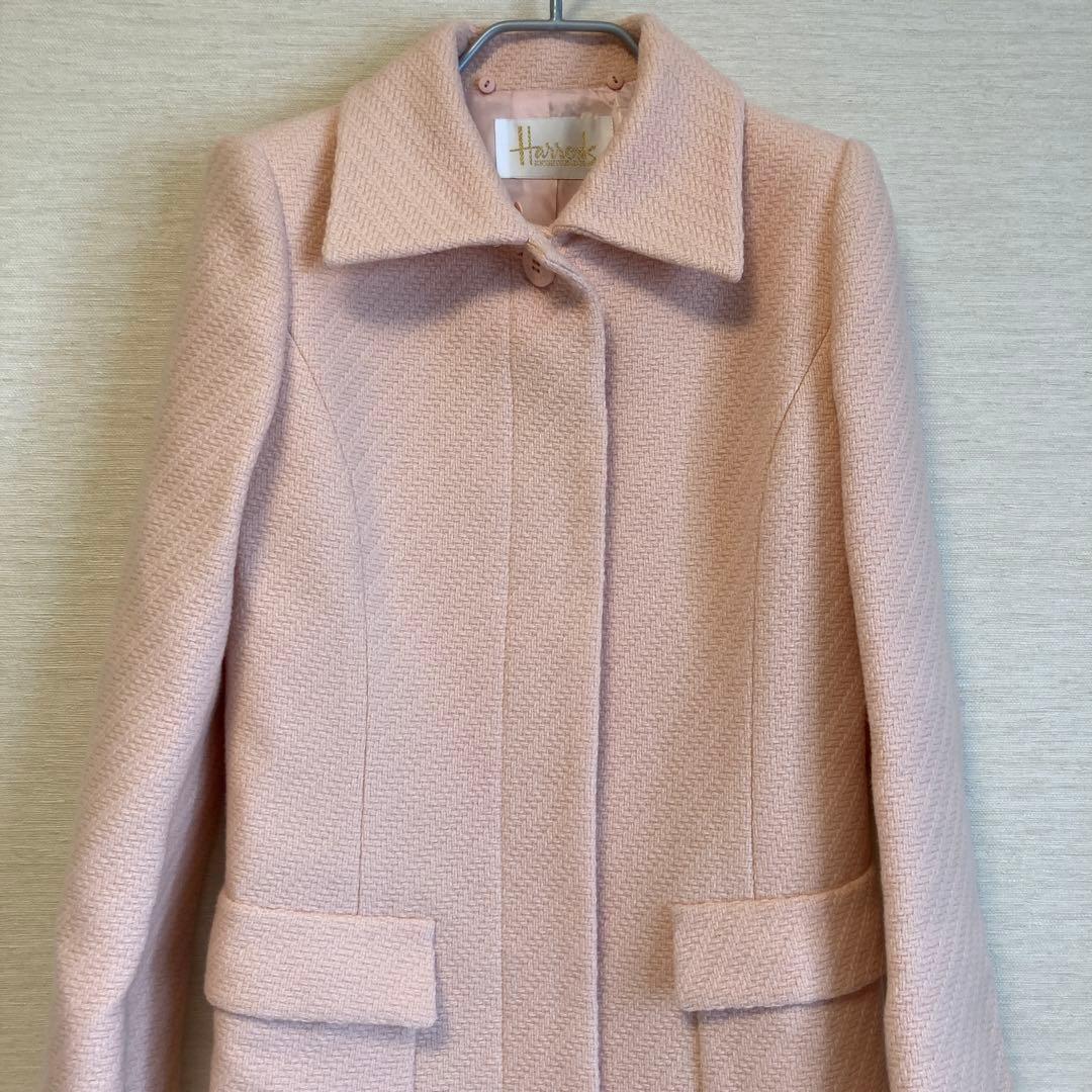 ハロッズ　フォックスファーウールコート