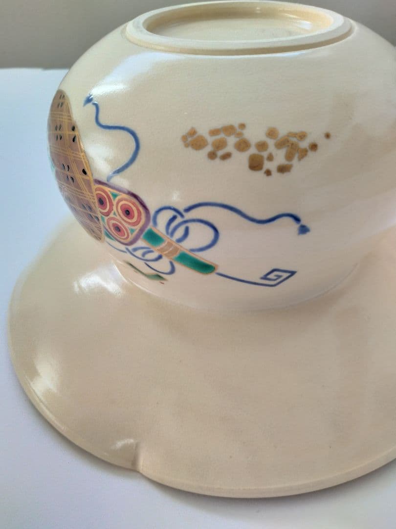 仁清宝尽砂金袋　 水指 暁山　岡田暁山　共箱　茶道具 砂金袋　初釜　正月茶会に