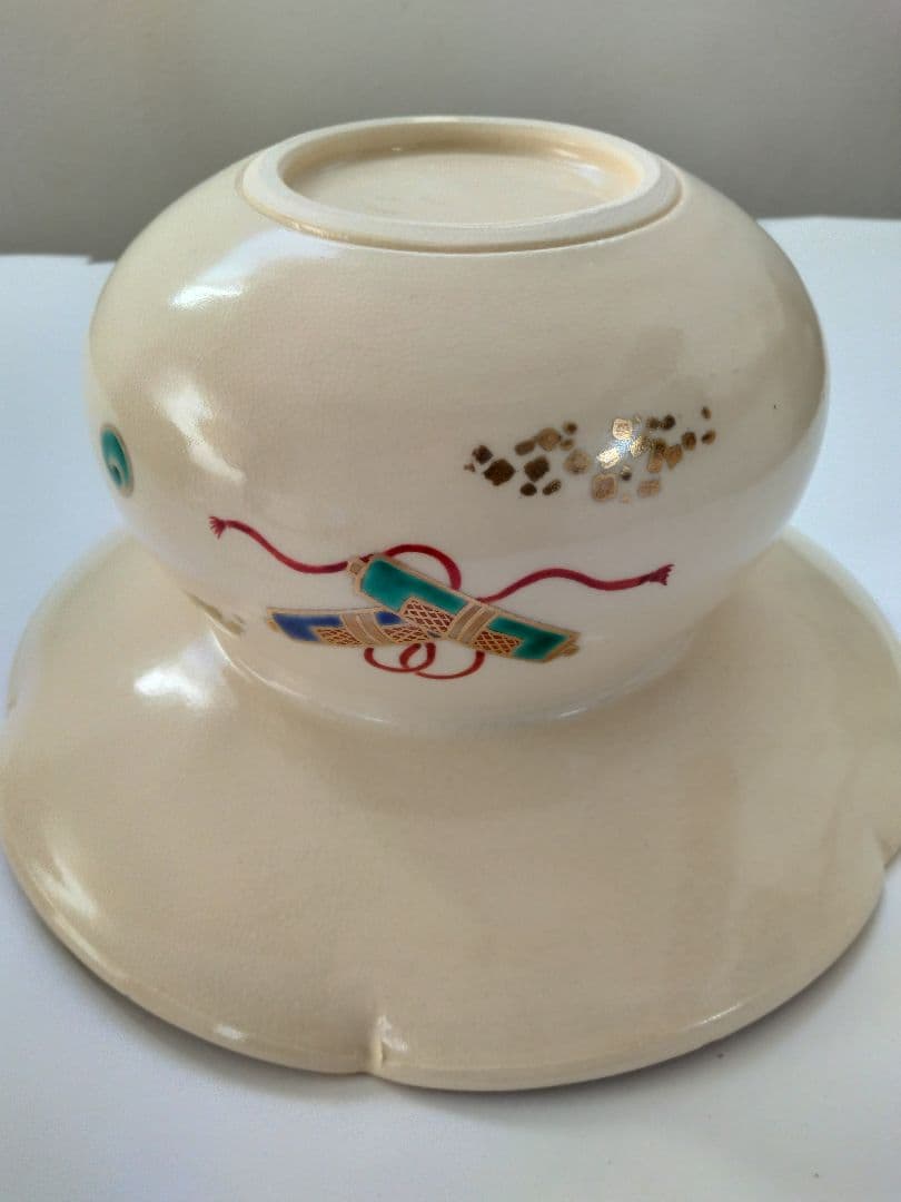 仁清宝尽砂金袋　 水指 暁山　岡田暁山　共箱　茶道具 砂金袋　初釜　正月茶会に