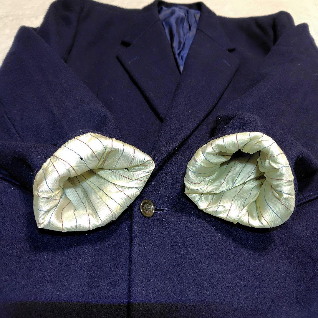 Christian Dior ピーコート ネイビー L ダブルブレスト ウール