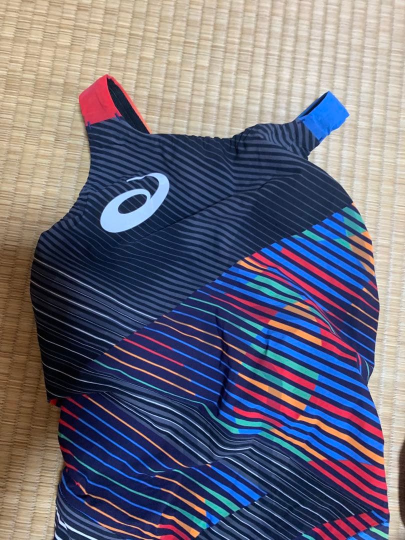 美品　高速水着　競泳水着　アシックス　トップインパクト　M