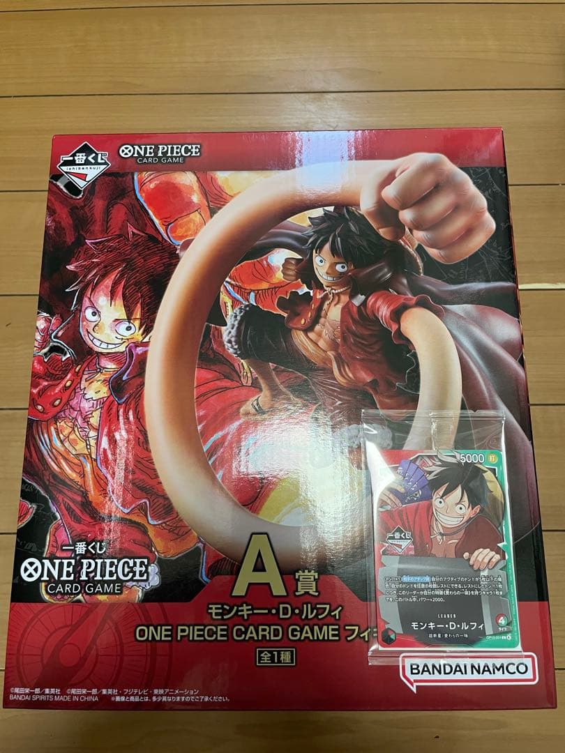 一番くじ ワンピースカード A賞 フィギュア モンキー・D・ルフィ プロモ付
