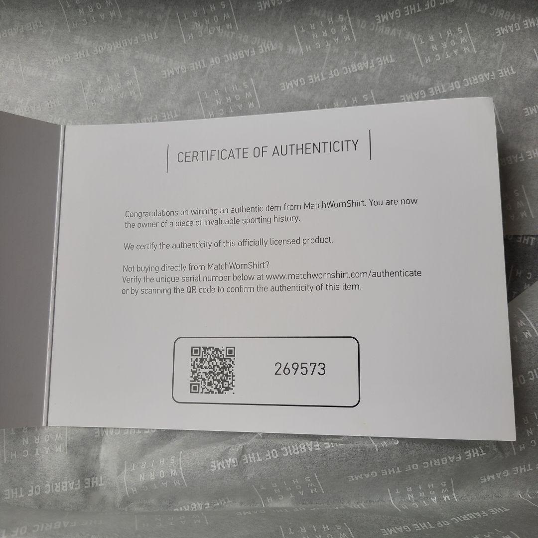 選手支給品サイン入り ジュリアス・ベック スペツィア・カルチョ サード