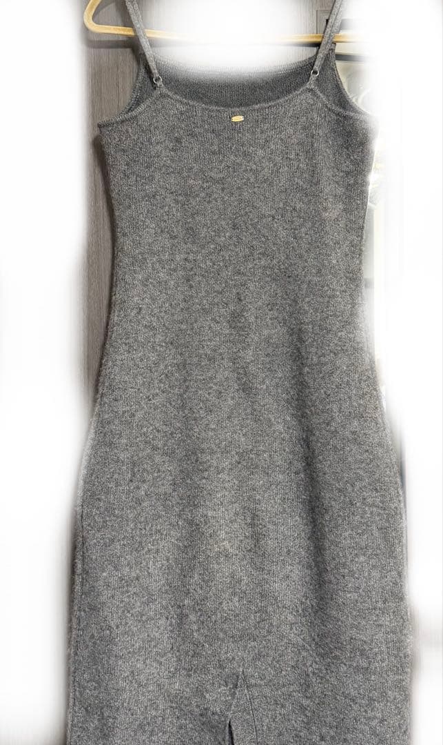 【美品】anuans カシミヤブレンドキャミソールニットワンピースM