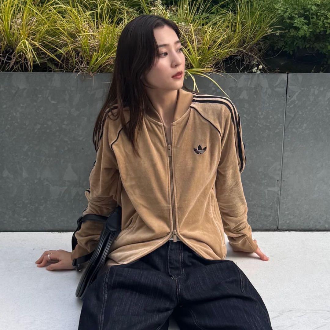 adidas SST アディカラー ベロア トラックトップトラックジャケット
