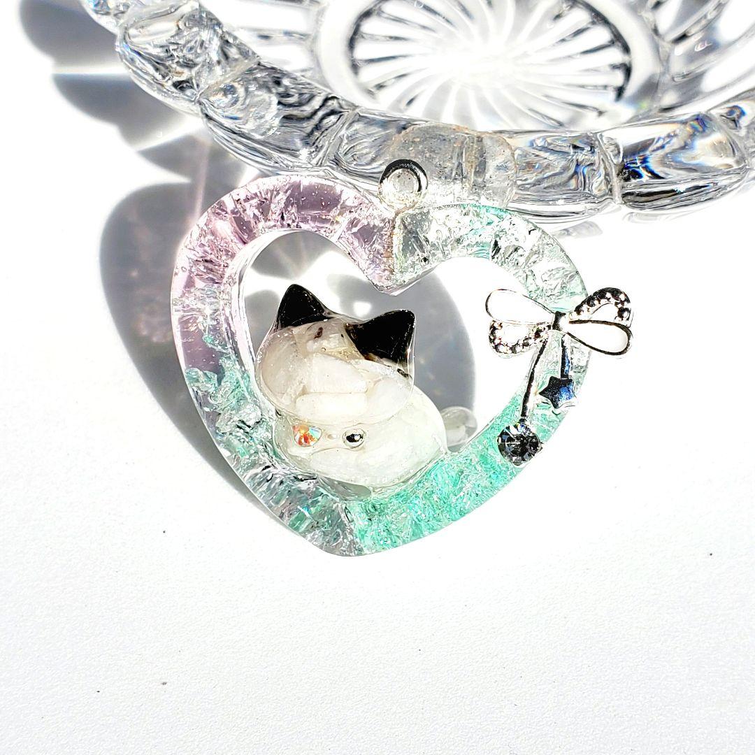 はくとん　　佐竹ガラスの星空ネックレス　レジンネックレス　ハンドメイド