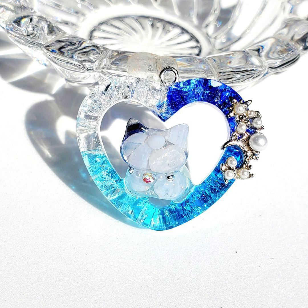 はくとん　　佐竹ガラスの星空ネックレス　レジンネックレス　ハンドメイド