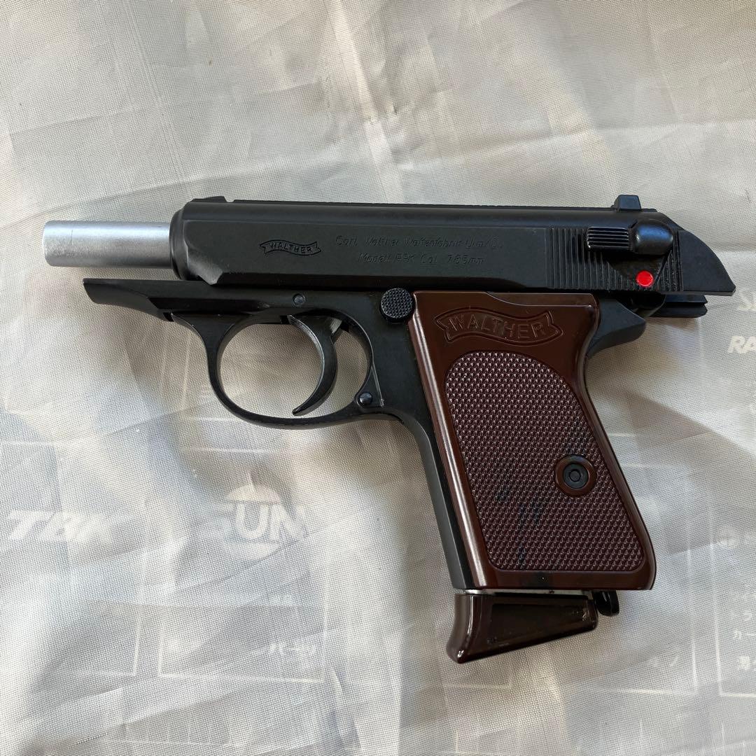 マルシン製ワルサーPPKスペシャルエディションモデルガン(木製グリップ付)