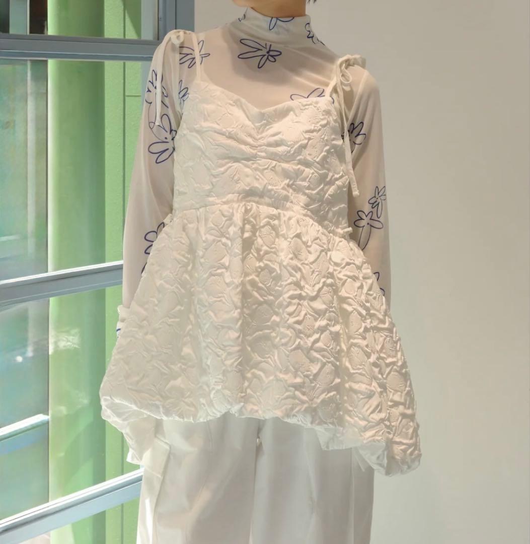 【新品未使用】POPPY バルーンキャミチュニック（ホワイト） あさぎーにょ