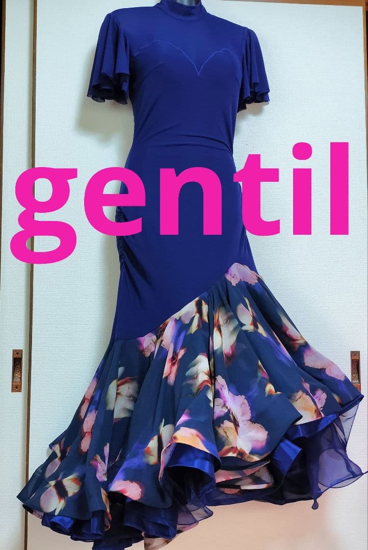 社交ダンス♡ジャンティ　モダン　スタンダード　ワンピースドレス　ラテンにも